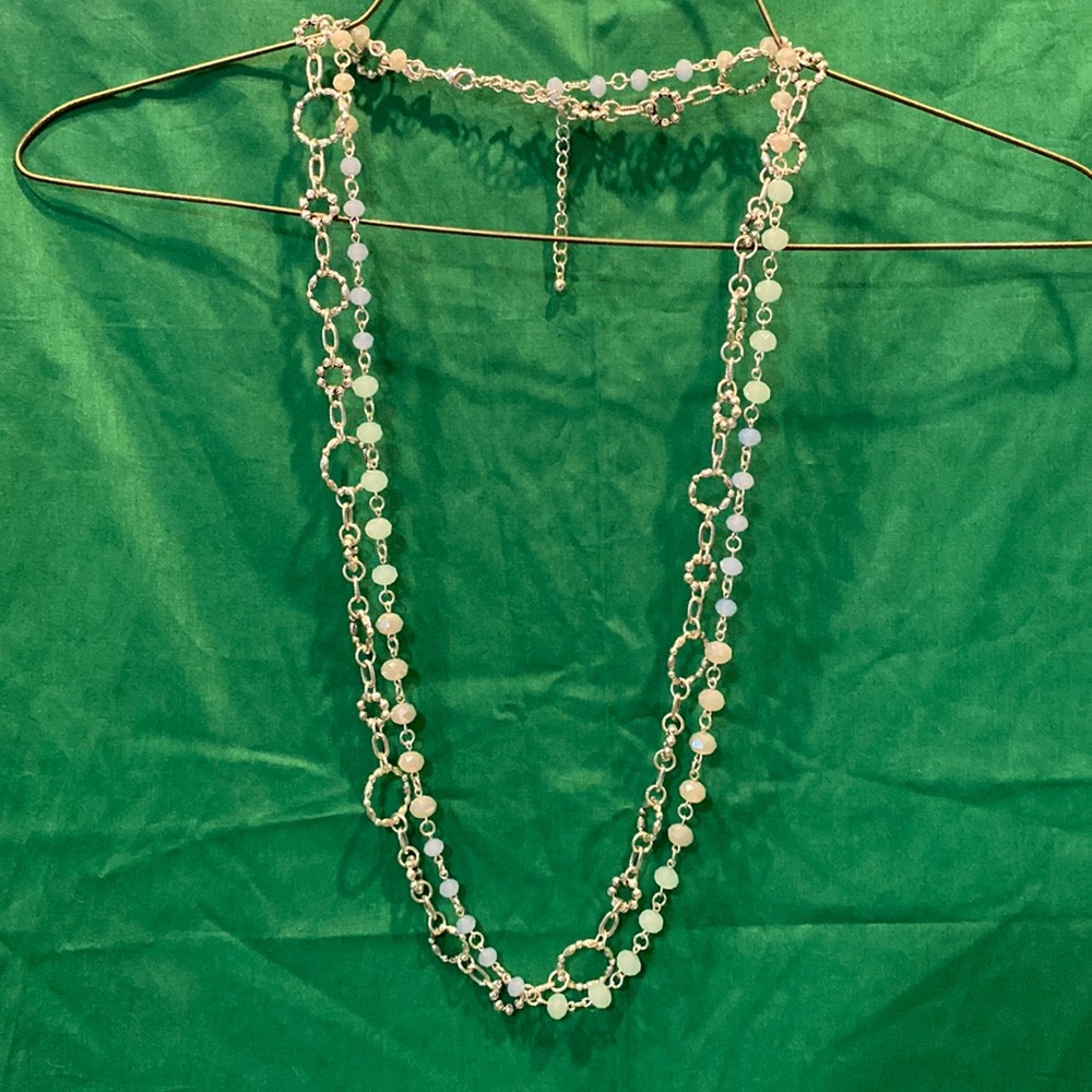 🩰 NIB Premier Designs In Color Play Purple Box Necklace Jewelry blue beads